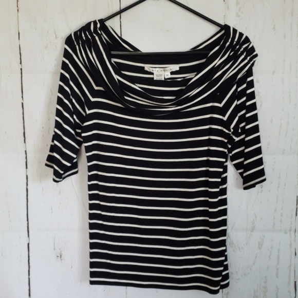 COPY - Max studio womens medium striped top - Picture 1 of 3